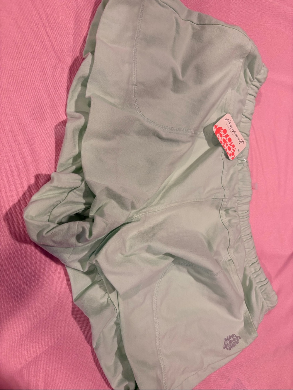 FP Movement In The Wild Shorts Martini Green Mint Large Free People Athletic NWT